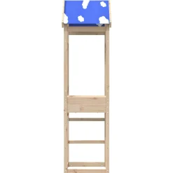 vidaXL Speeltoren Bruin 52,5 x 46,5 x 208 cm Massief grenenhout