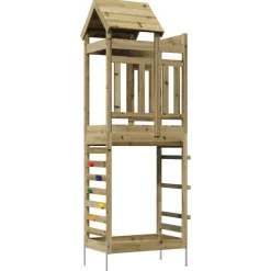 vidaXL Speeltoren Bruin 53 x 110,5 x 214 cm Massief Douglas hout