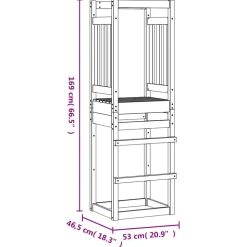 vidaXL Speeltoren 53x46,5x169 cm geïmpregneerd grenenhout