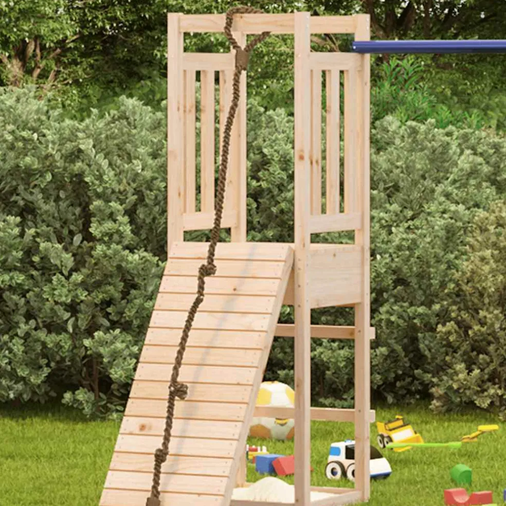 vidaXL Speeltoren 53x46,5x169 cm massief grenenhout