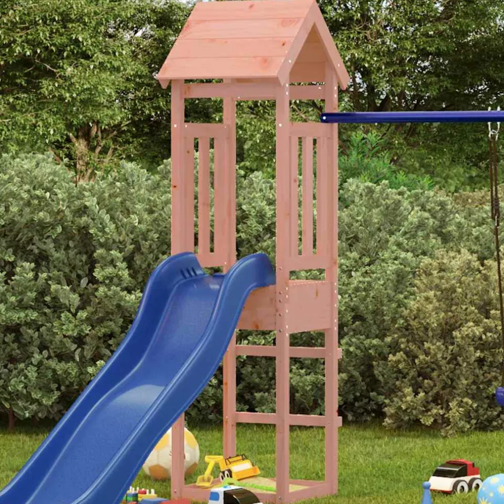 vidaXL Speeltoren 52,5x46,5x206,5 cm massief douglashout