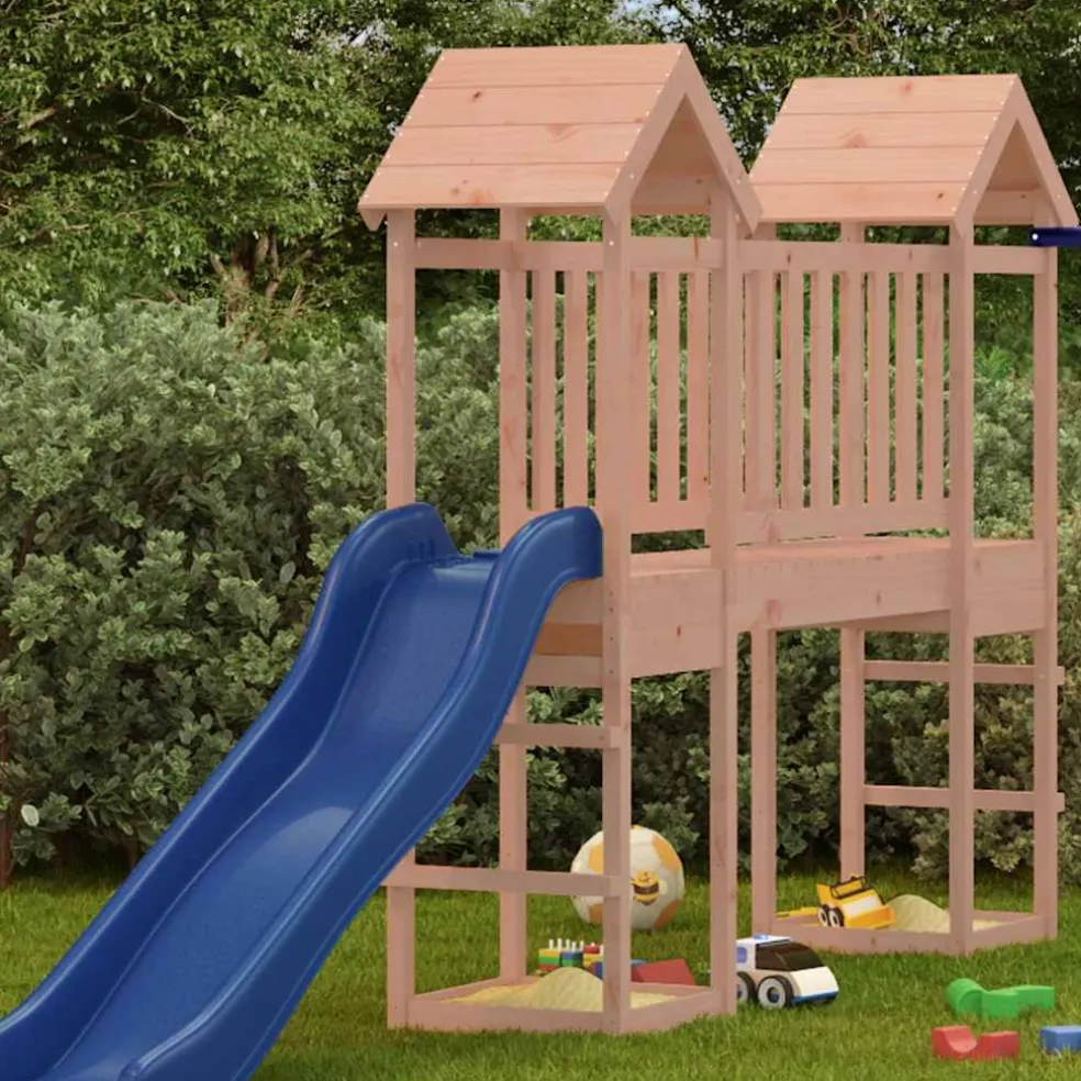 vidaXL Speeltoren 53x46,5x194 cm massief douglashout