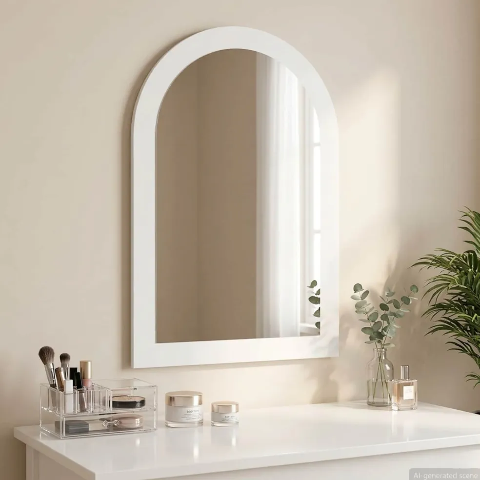 vidaxl Spiegel FAUSKE Wit 43 x 3,5 x 77 cm