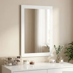 vidaxl Spiegel FAUSKE Wit 43 x 3,5 x 77 cm Rechthoekig
