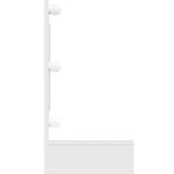 vidaXL Spiegelkast met LED-verlichting 90x31,5x62 cm wit