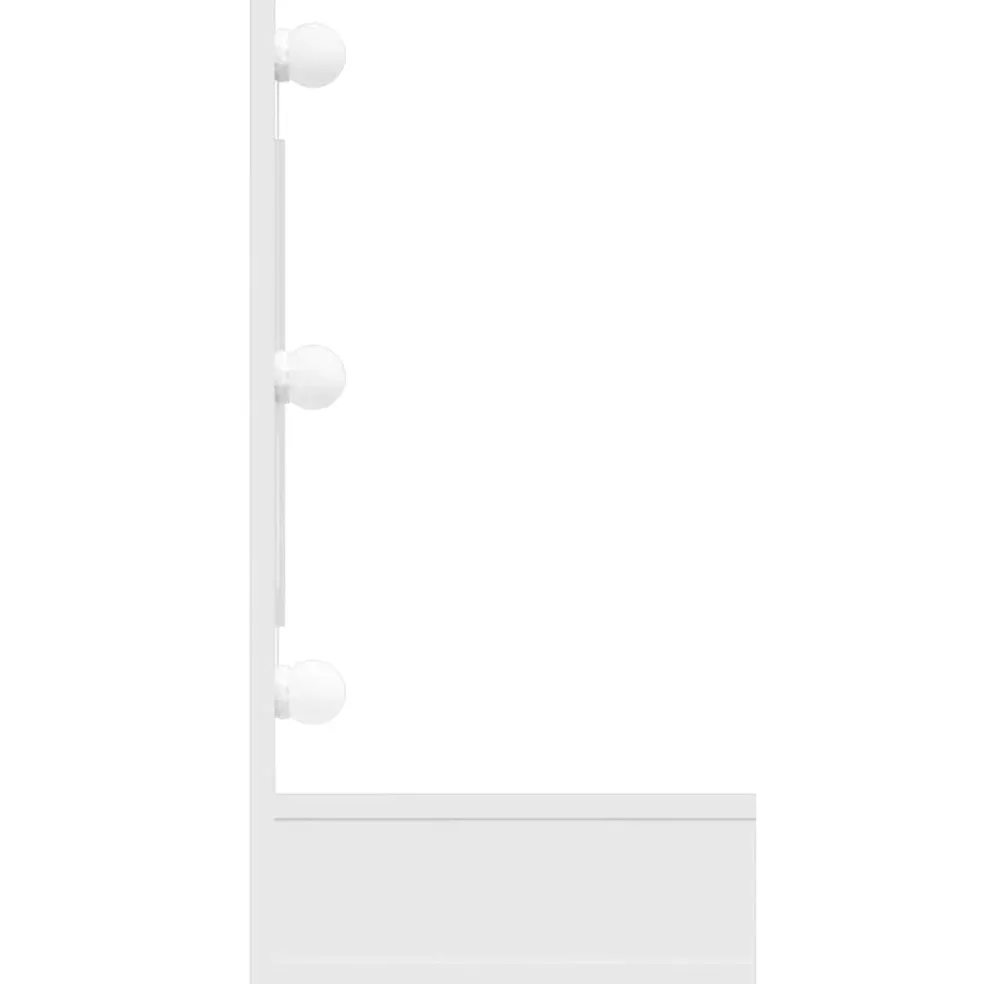 vidaXL Spiegelkast met LED-verlichting 90x31,5x62 cm wit