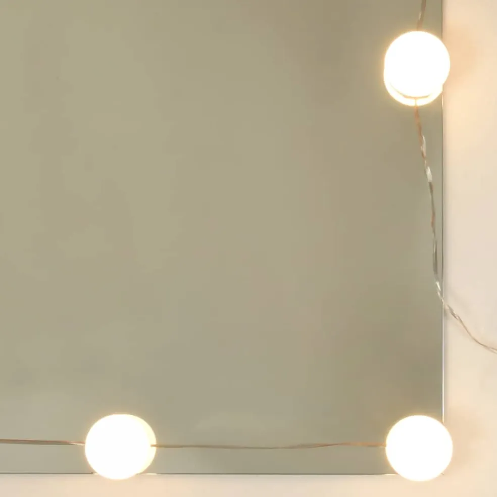 vidaXL Spiegelkast met LED-verlichting 90x31,5x62 cm wit