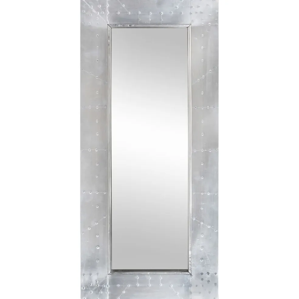 vidaXL Spiegel luchtvaartstijl 110x50 cm metaal