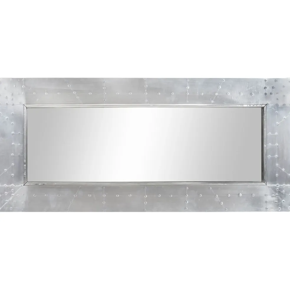 vidaXL Spiegel luchtvaartstijl 110x50 cm metaal