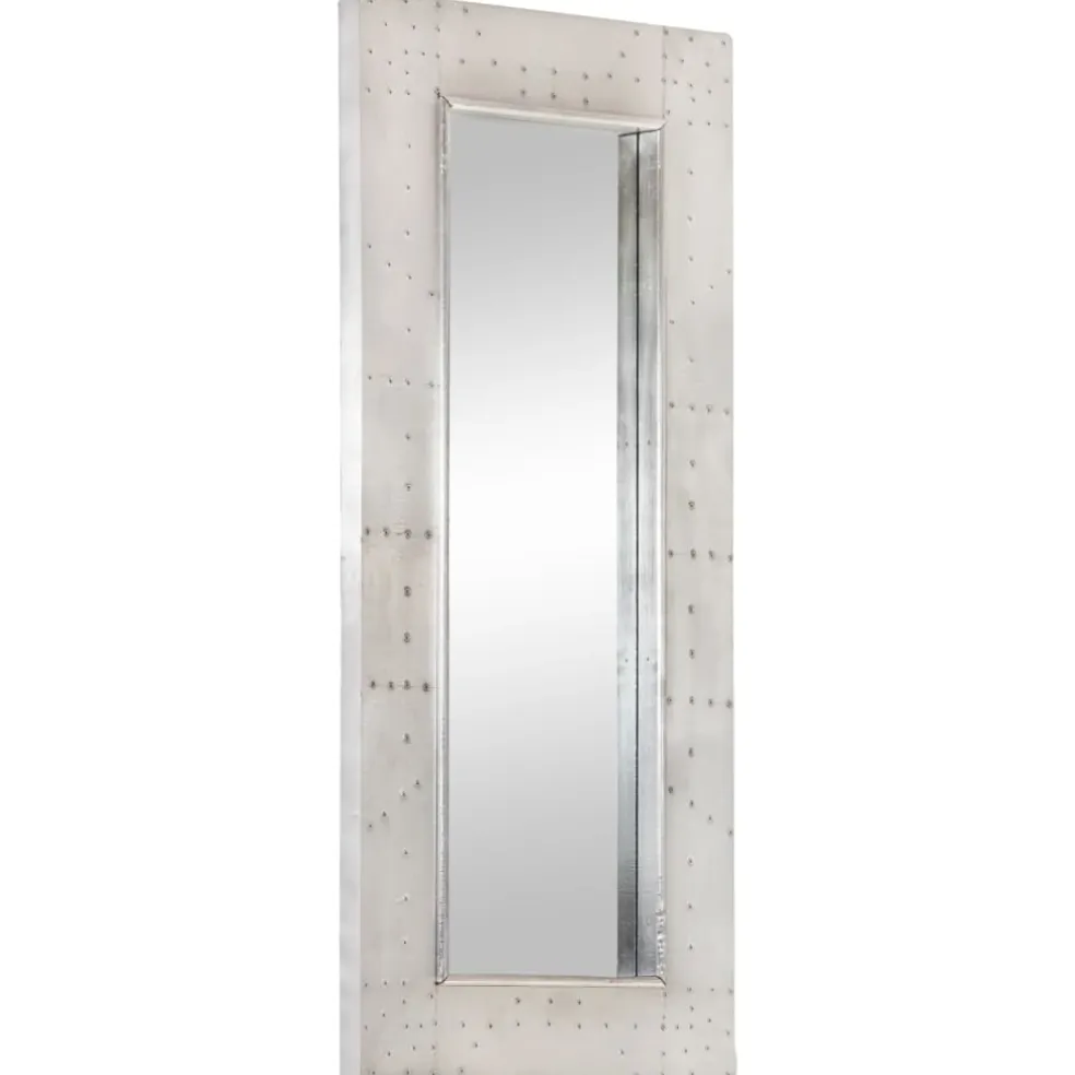 vidaXL Spiegel luchtvaartstijl 110x50 cm metaal