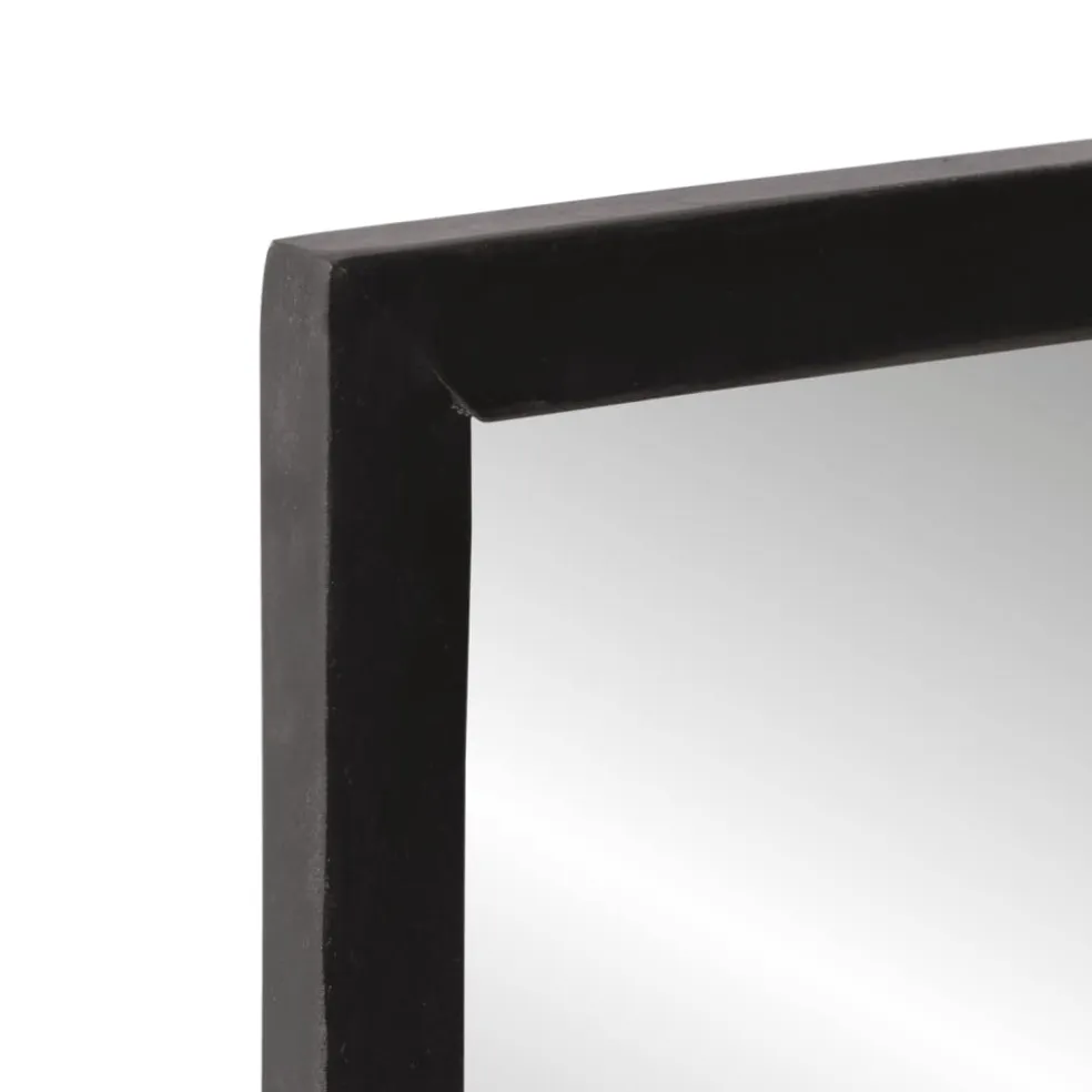 vidaXL Spiegel met schap 80x8x55 cm glas en massief mangohout
