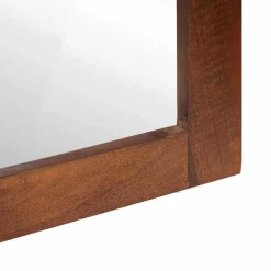 vidaXL Spiegel Rechthoekig Bruin en Zilver 50 x 2,5 x 70 cm