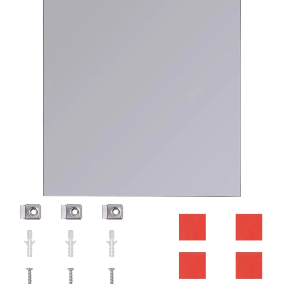 vidaXL Spiegeltegels frameloos 8 st 20,5 cm glas