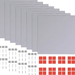 vidaXL Spiegeltegels frameloos 8 st 20,5 cm glas