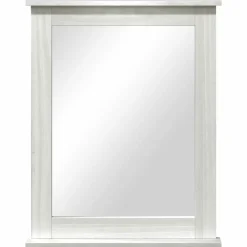 vidaXL Spiegel VIGO Antiek wit 55,5 x 5 x 70 cm Massief grenenhout