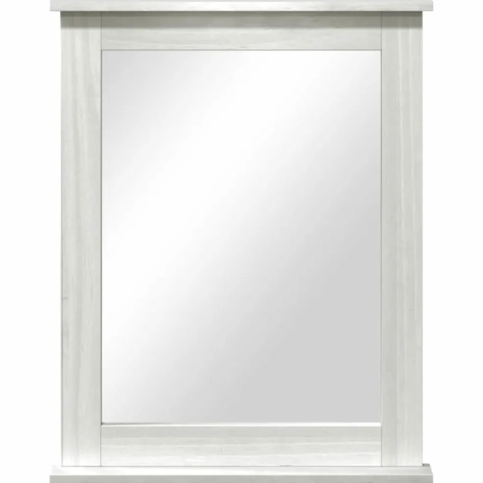 vidaXL Spiegel VIGO Antiek wit 55,5 x 5 x 70 cm Massief grenenhout