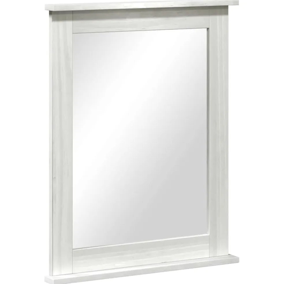 vidaXL Spiegel VIGO Antiek wit 55,5 x 5 x 70 cm Massief grenenhout