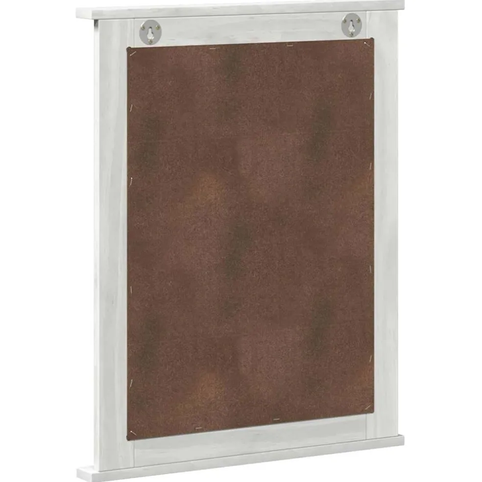 vidaXL Spiegel VIGO Antiek wit 55,5 x 5 x 70 cm Massief grenenhout