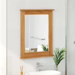 vidaXL Spiegel VIGO Honingbruin 55,5 x 5 x 70 cm Massief grenenhout