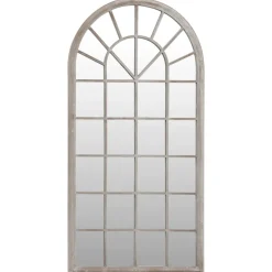 vidaXL Spiegel 90x45 cm ijzer zandkleurig