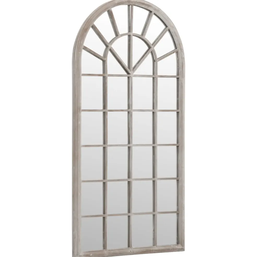 vidaXL Spiegel 90x45 cm ijzer zandkleurig