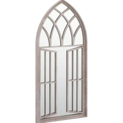 vidaXL Spiegel 100x45 cm ijzer zandkleurig