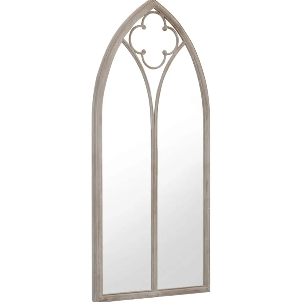 vidaXL Spiegel 100x45 cm ijzer zandkleurig