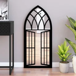 vidaXL Spiegel 100x45 cm ijzer zwart