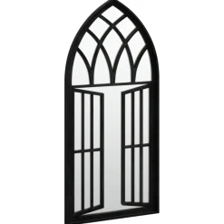vidaXL Spiegel 100x45 cm ijzer zwart