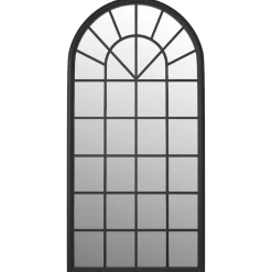 vidaXL Spiegel 90x45 cm ijzer zwart