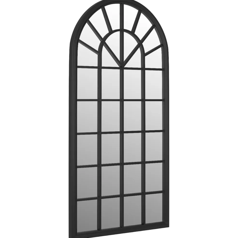 vidaXL Spiegel 90x45 cm ijzer zwart