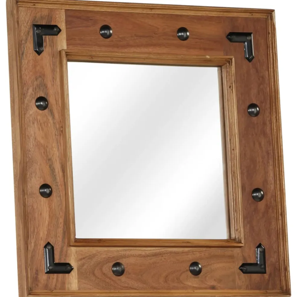 vidaXL Spiegel 50x50 cm massief acaciahout