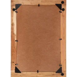 vidaXL Spiegel 70x50 cm massief acaciahout en glas