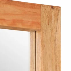 vidaXL Spiegel 70x50 cm massief acaciahout en glas