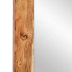 vidaXL Spiegel 70x50 cm massief acaciahout en glas