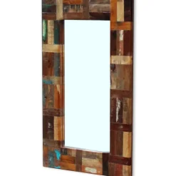 vidaXL Spiegel 80x50 cm massief gerecycled hout