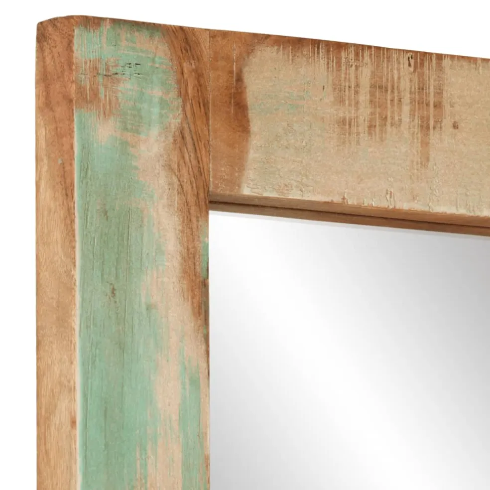 vidaXL Spiegel 70x50 cm massief gerecycled hout en glas