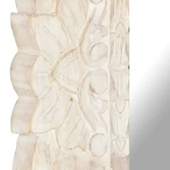 vidaXL Spiegel 80x50 cm massief mangohout wit
