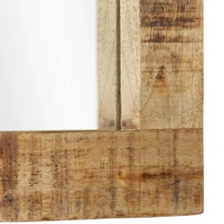 vidaXL Spiegel 70x50 cm massief mangohout en glas