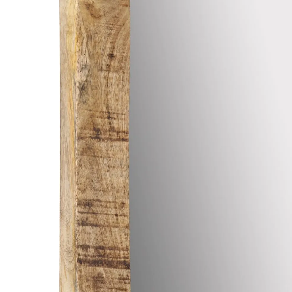 vidaXL Spiegel 70x50 cm massief mangohout en glas