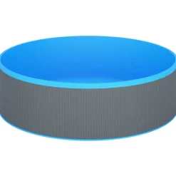 vidaXL Splasher pool met hangende skimmer en pomp 350x90 cm grijs