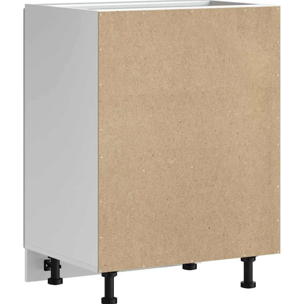 vidaXL Spoelbakonderkast Kalmar 60x46x81,5 cm bewerkt hout wit