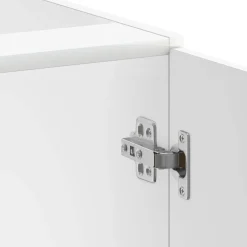 vidaXL Spoelbakonderkast Lucca bewerkt hout wit