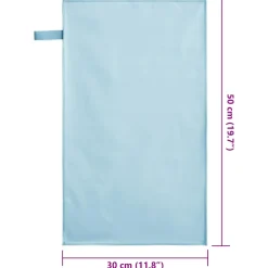 vidaXL Sporthanddoeken 2 st Blauw 50 x 30 cm Polyester en polyamide