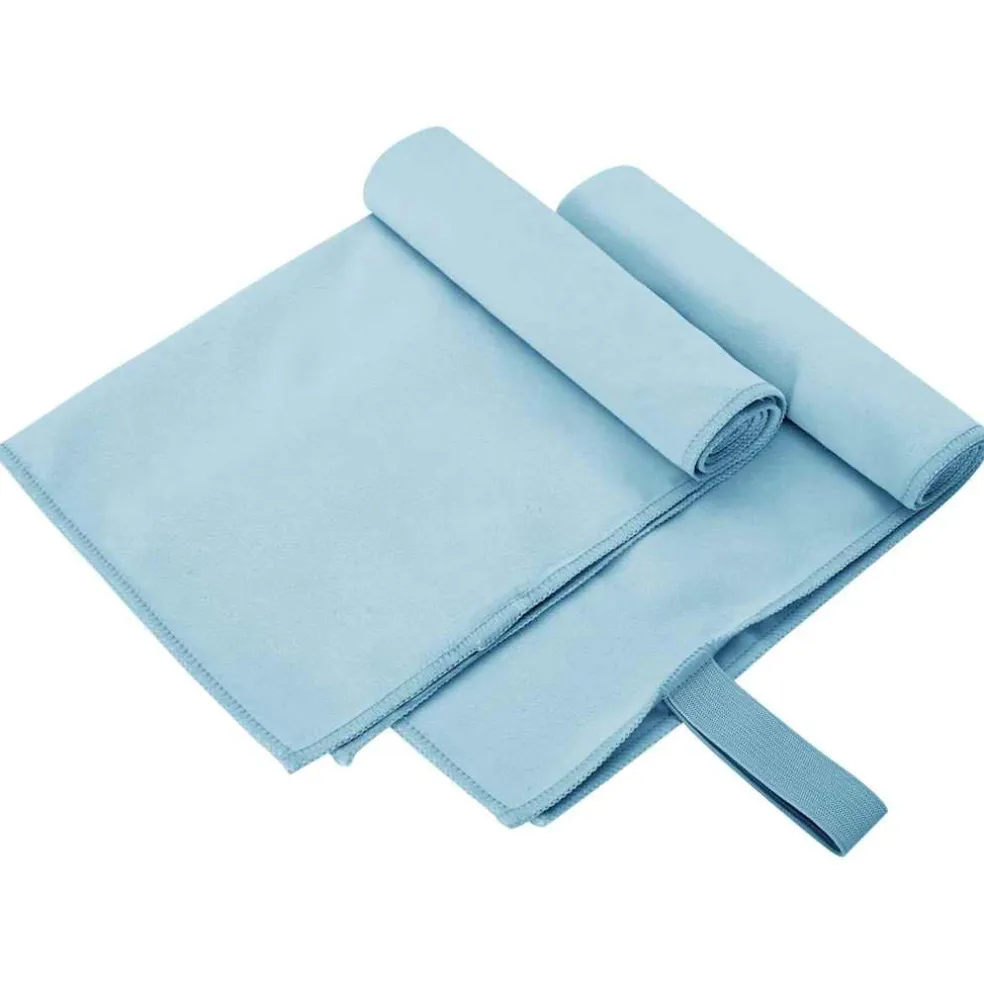 vidaXL Sporthanddoeken 2 st Blauw 50 x 30 cm Polyester en polyamide