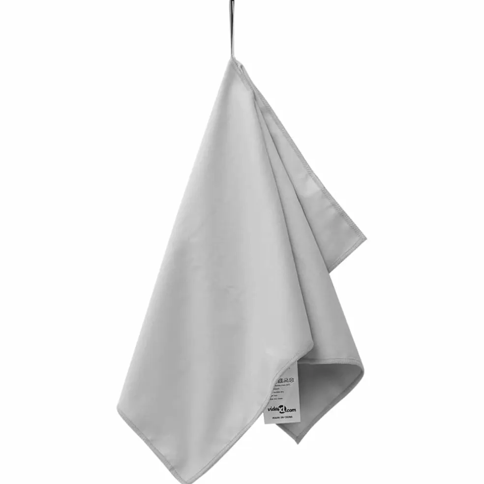 vidaXL Sporthanddoeken 2 st Grijs 50 x 30 cm Polyester en polyamide