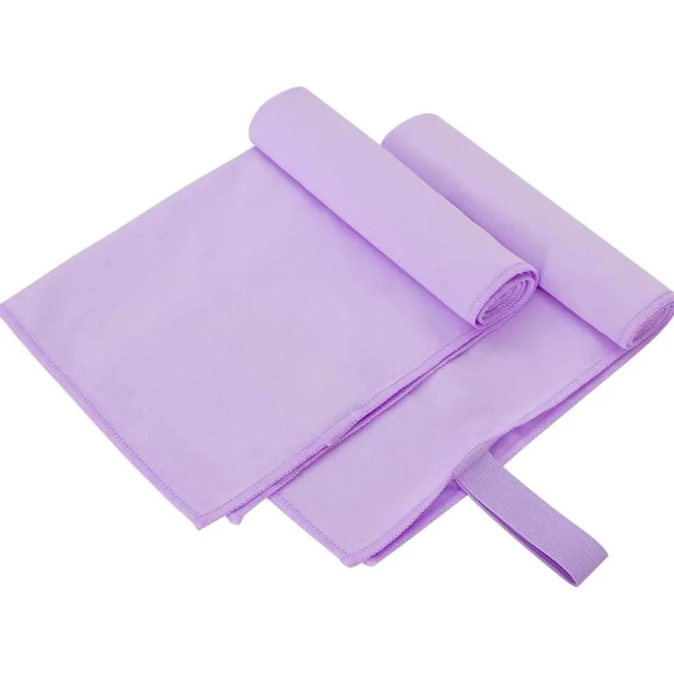 vidaXL Sporthanddoeken 2 st Paars 50 x 30 cm Polyester en polyamide