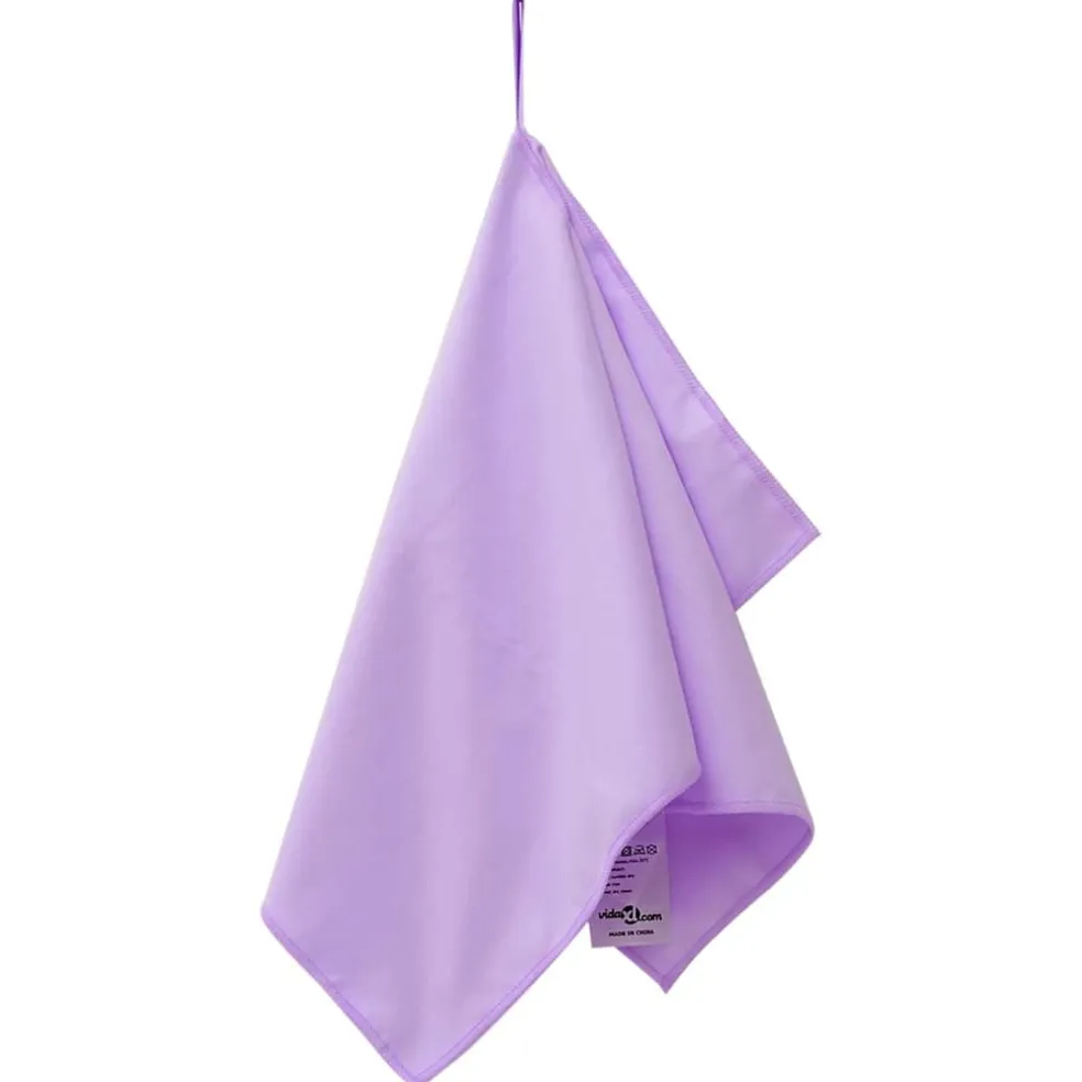 vidaXL Sporthanddoeken 2 st Paars 50 x 30 cm Polyester en polyamide