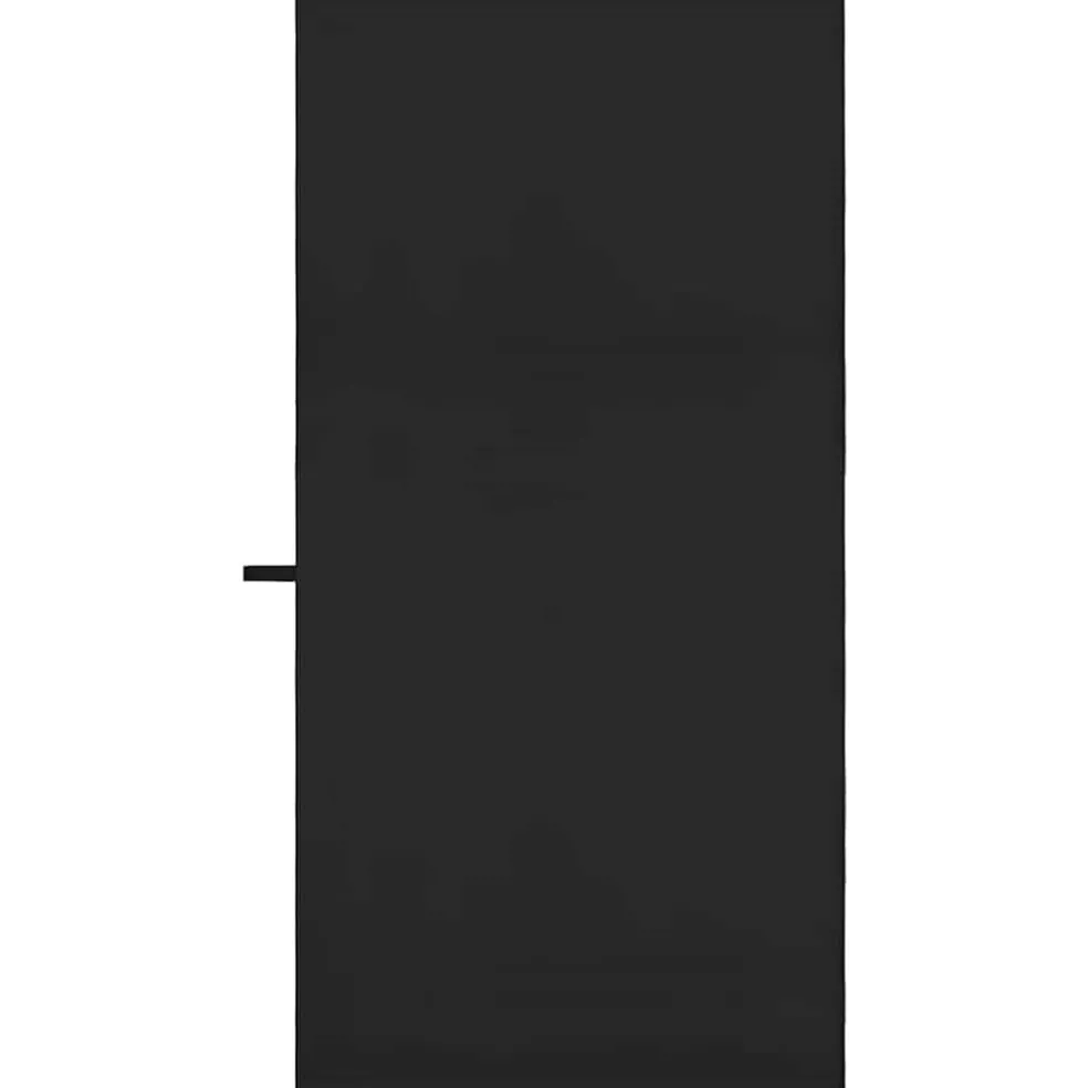 vidaXL Sporthanddoeken 2 st Zwart 140 x 70 cm Polyester en polyamide