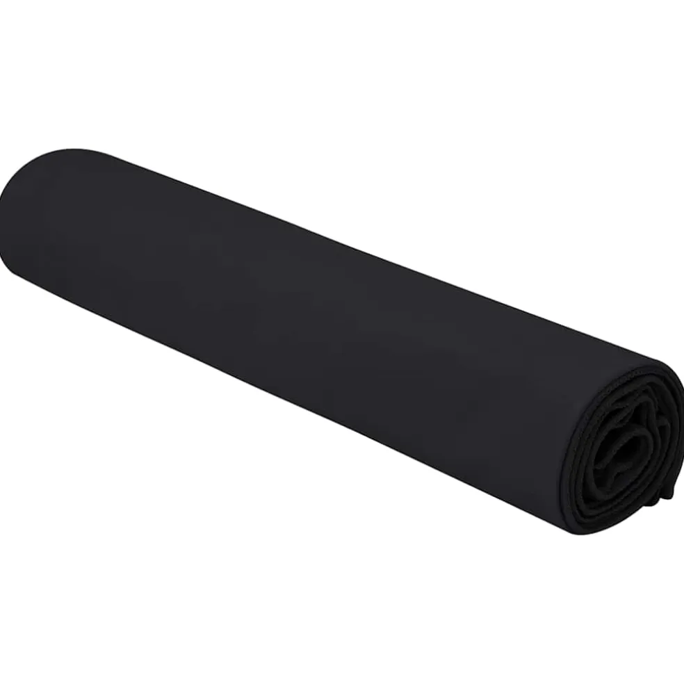 vidaXL Sporthanddoeken 2 st Zwart 140 x 70 cm Polyester en polyamide